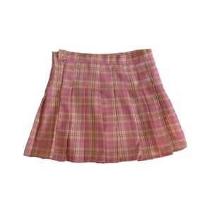 Pink Plaid Pleated Skirt | little girls | cosplay